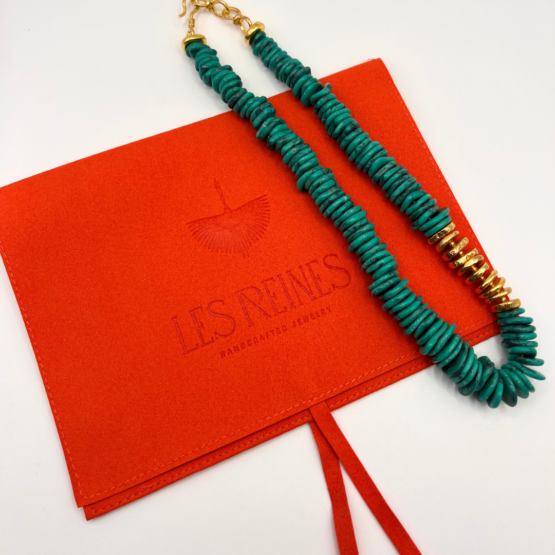 Azur - Beaded Necklace (Arizona Turquoise)