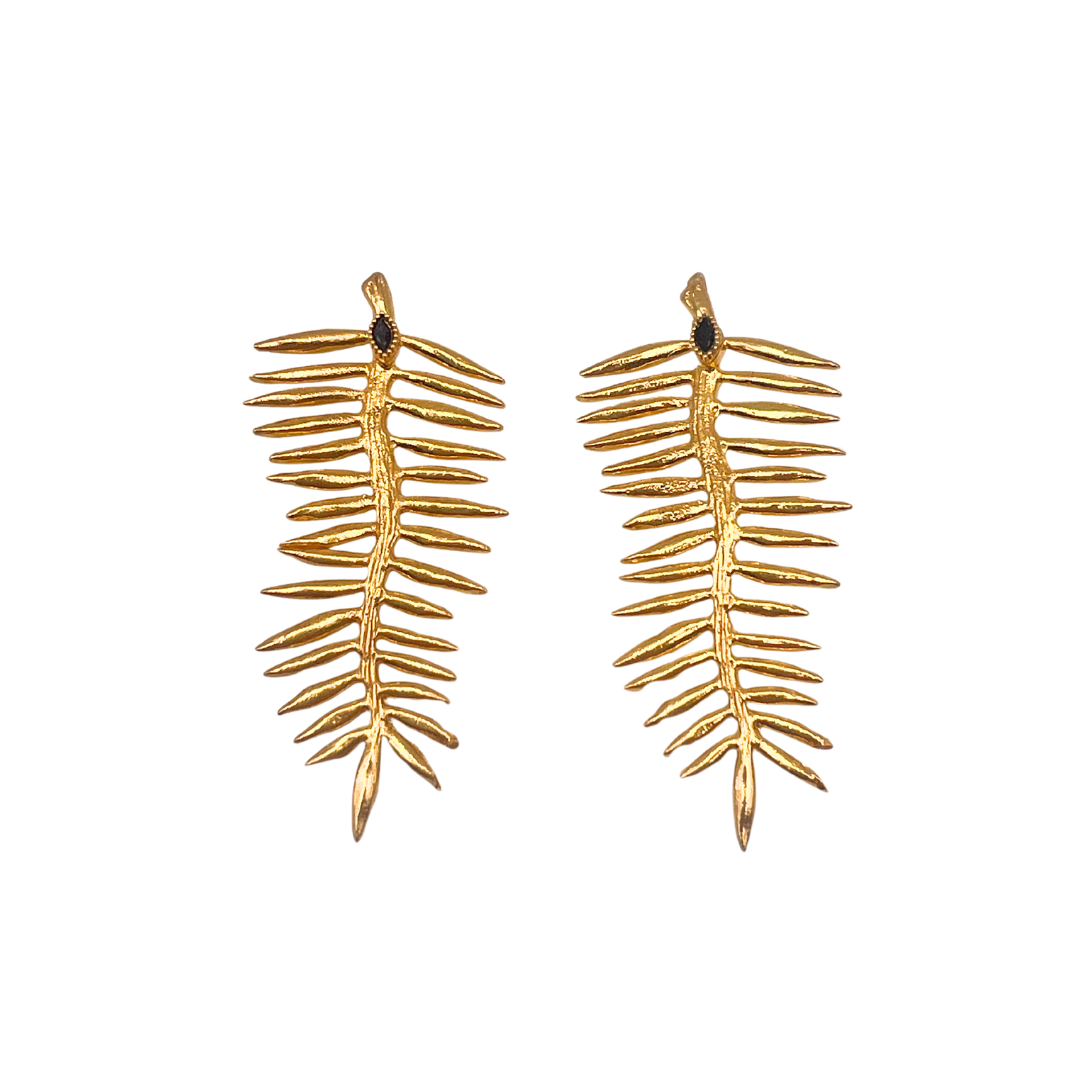 Golden Quill Earrings