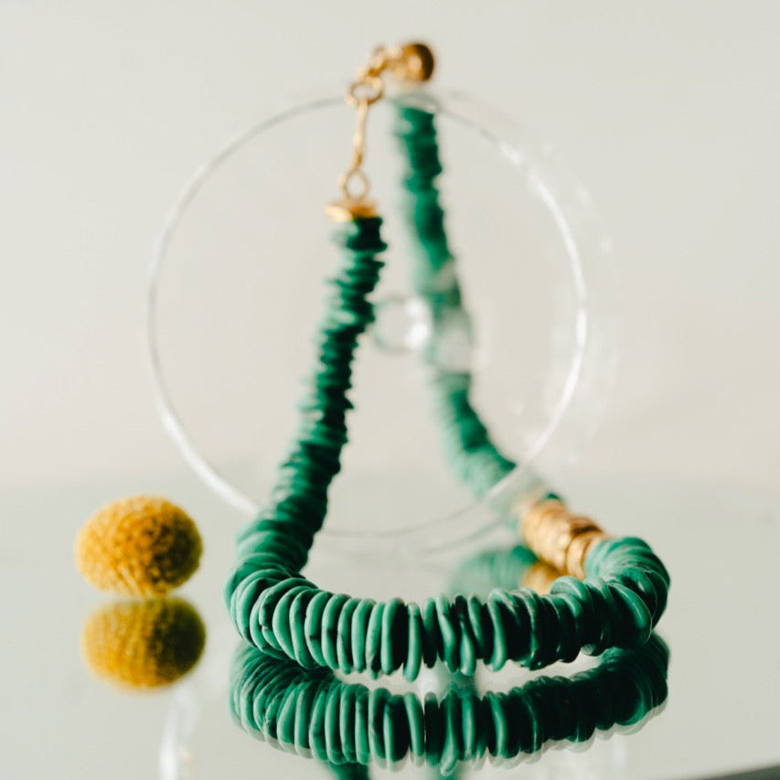 Azur - Beaded Necklace (Arizona Turquoise)