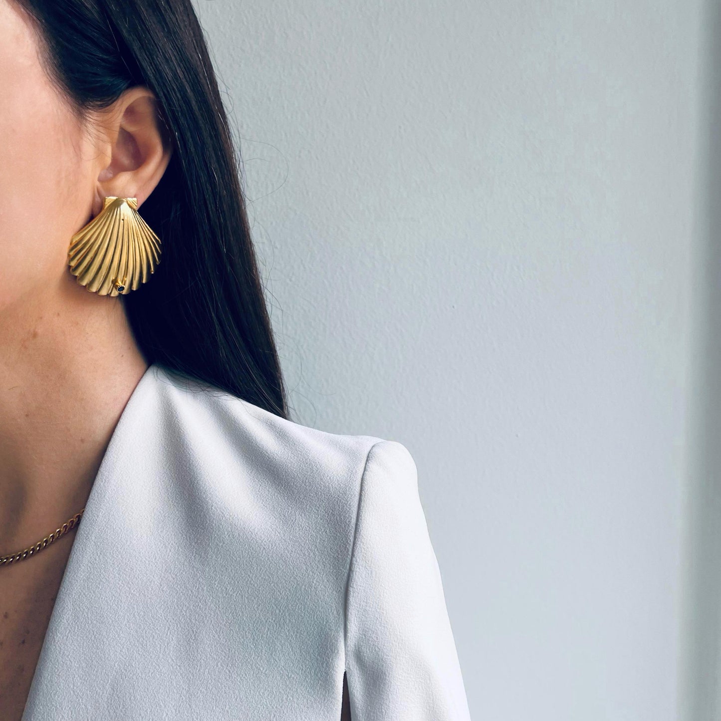 Golden Shell Earrings