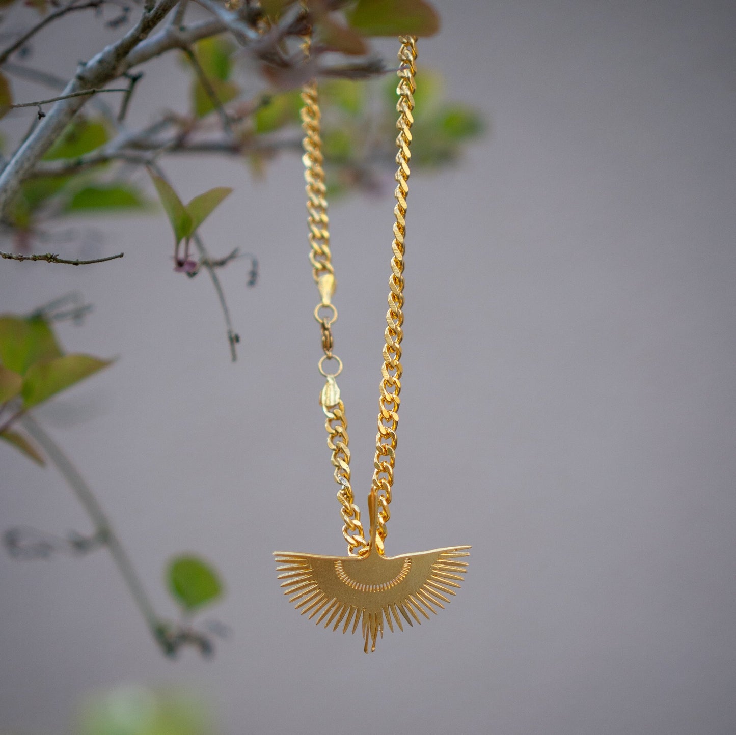 The Peafowl Necklace - Bold Chain