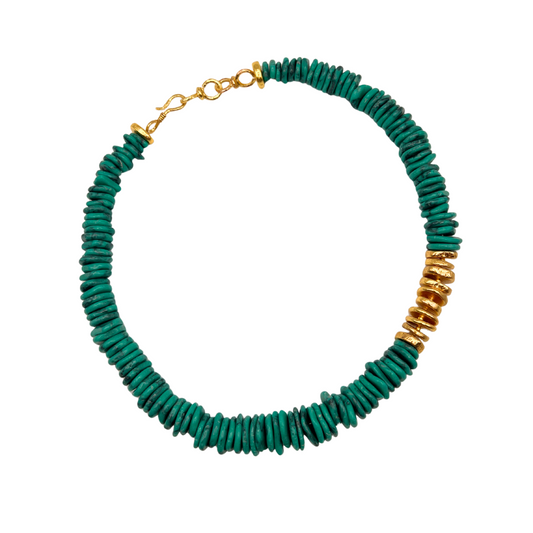 Azur - Beaded Necklace (Arizona Turquoise)