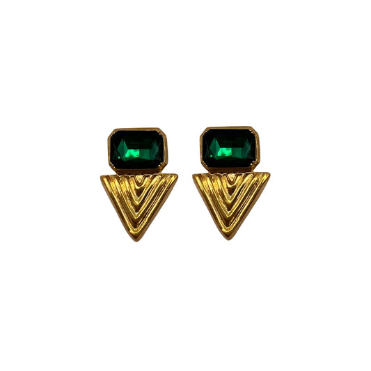 Green Zenith Earrings