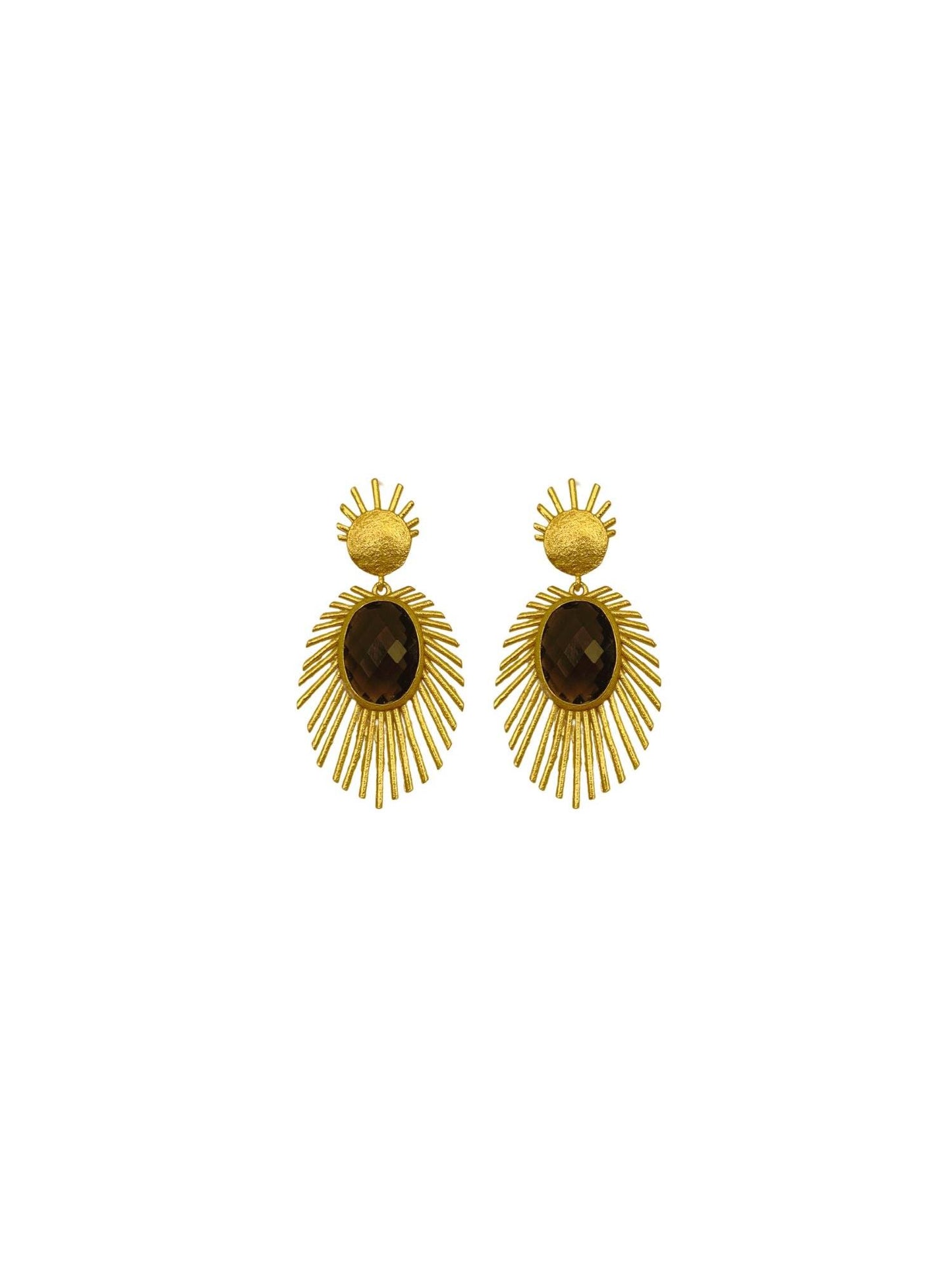 Boucles d'oreilles turquoise archaïques