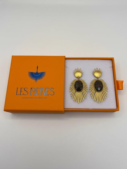 Boucles d'oreilles turquoise archaïques