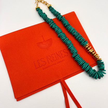 Azur - Beaded Necklace (Arizona Turquoise)