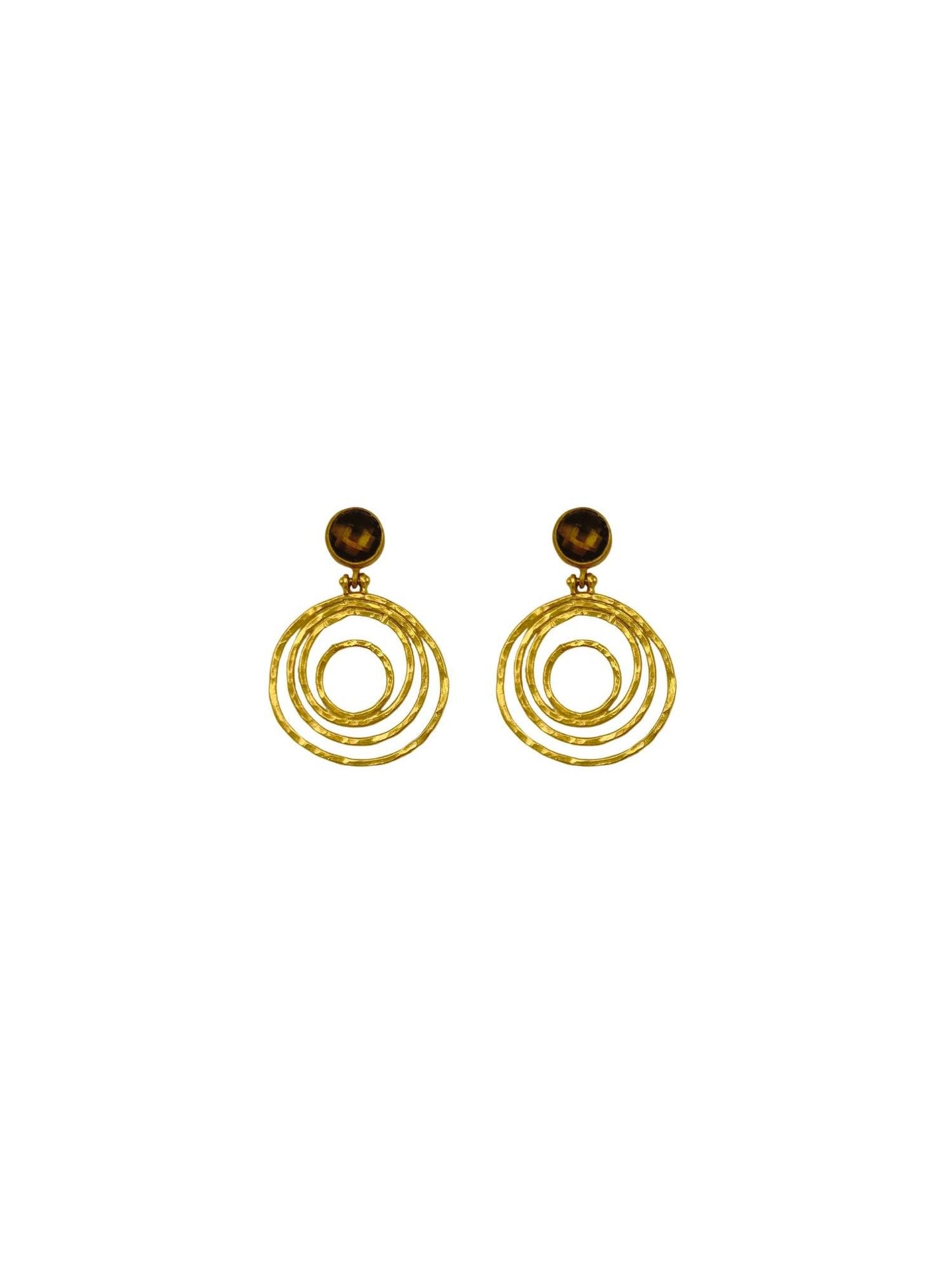 Boucles d'oreilles turquoise archaïques