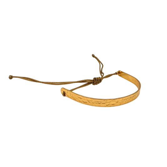 Golden Clay Elegance Bracelet