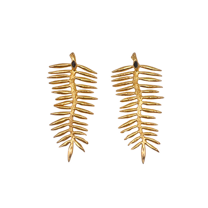 Golden Quill Earrings