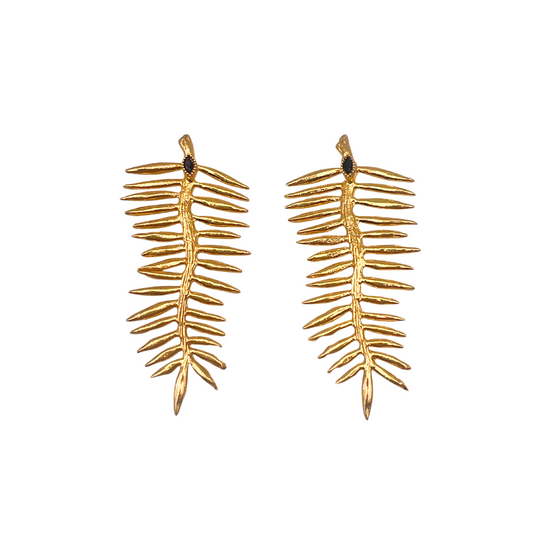Golden Quill Earrings