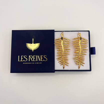 Golden Quill Earrings