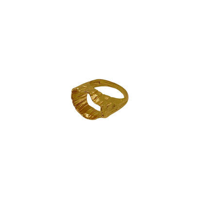 Golden Crêpe Ring