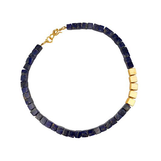 Nocturne - Beaded Necklace (Lapis)