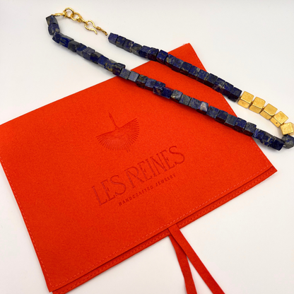 Nocturne - Beaded Necklace (Lapis)