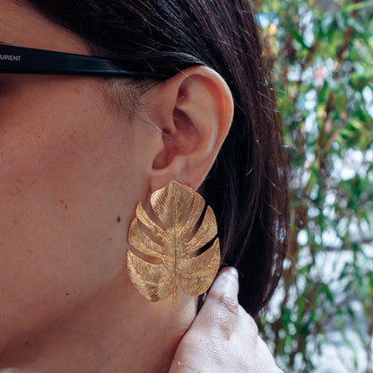 The Grand Leaf Earrings - Les Reines