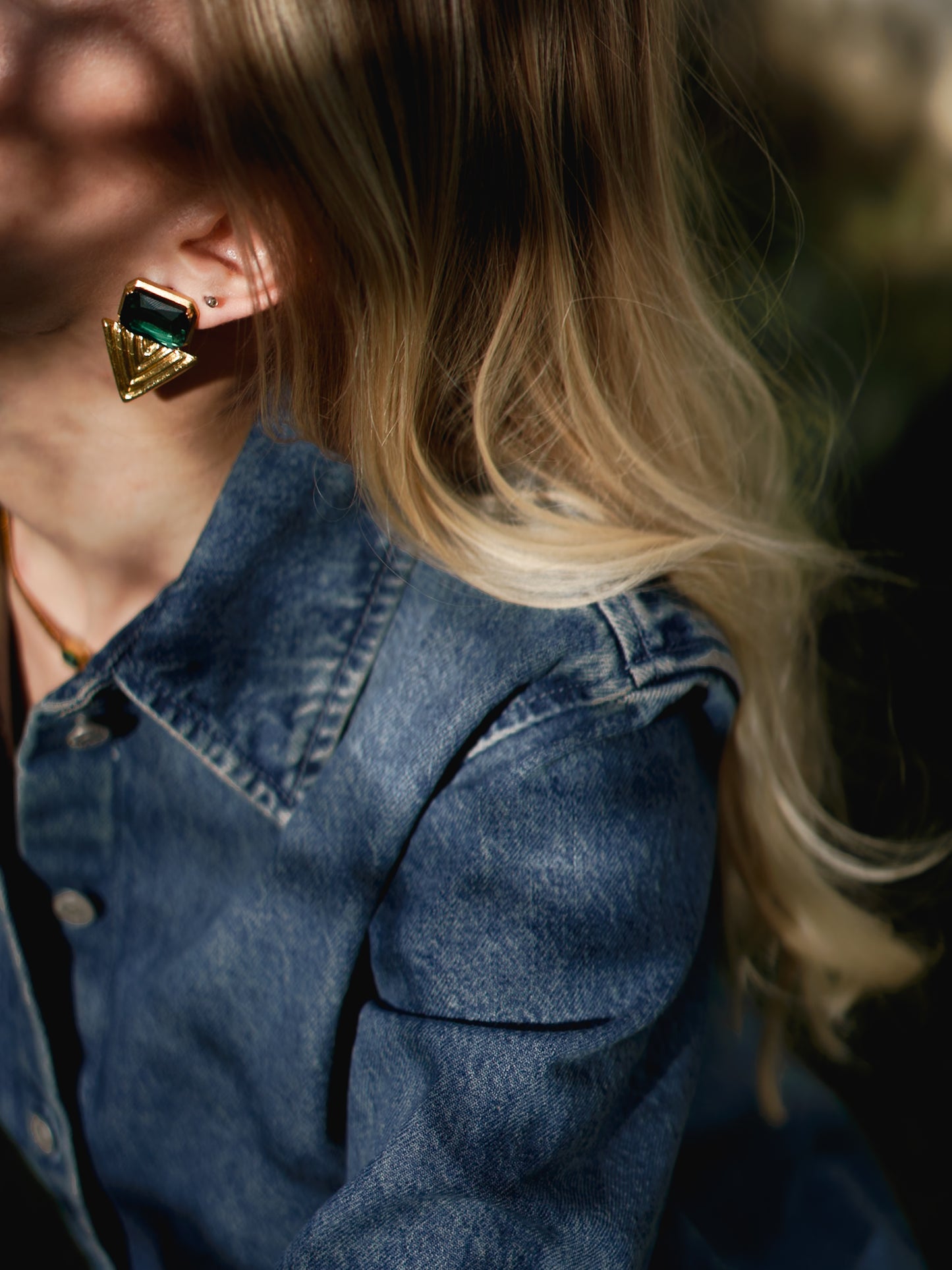 Boucles d'oreilles anciennes en turquoise