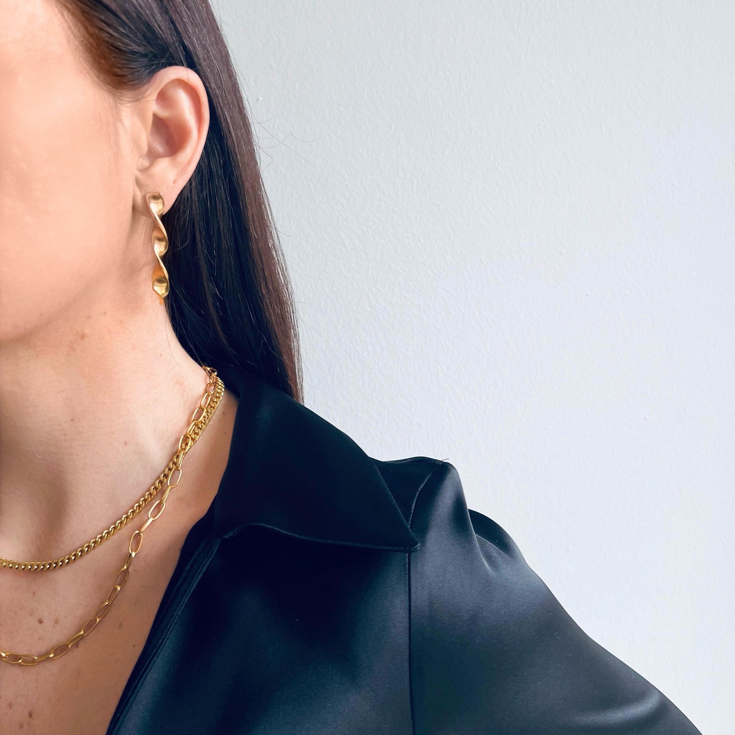 Golden Arc Earrings