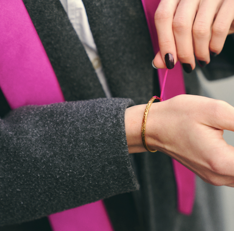 Rosy-Purple Elegance Bracelet