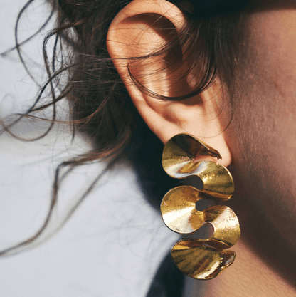 Bosphorus Wave Earrings - Les Reines