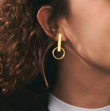 Golden Key Earrings - Les Reines