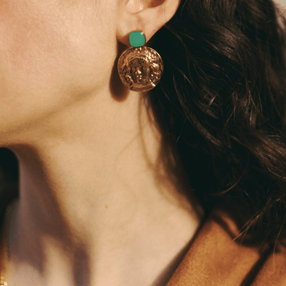 Turquoise Ancient Earrings - Les Reines