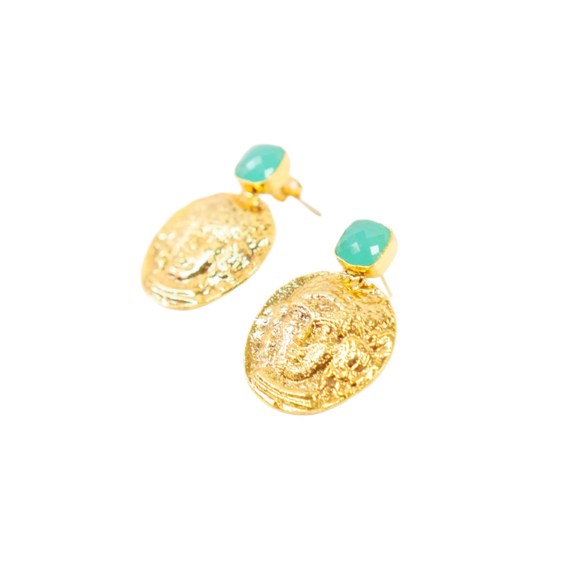 Turquoise Ancient Earrings - Les Reines